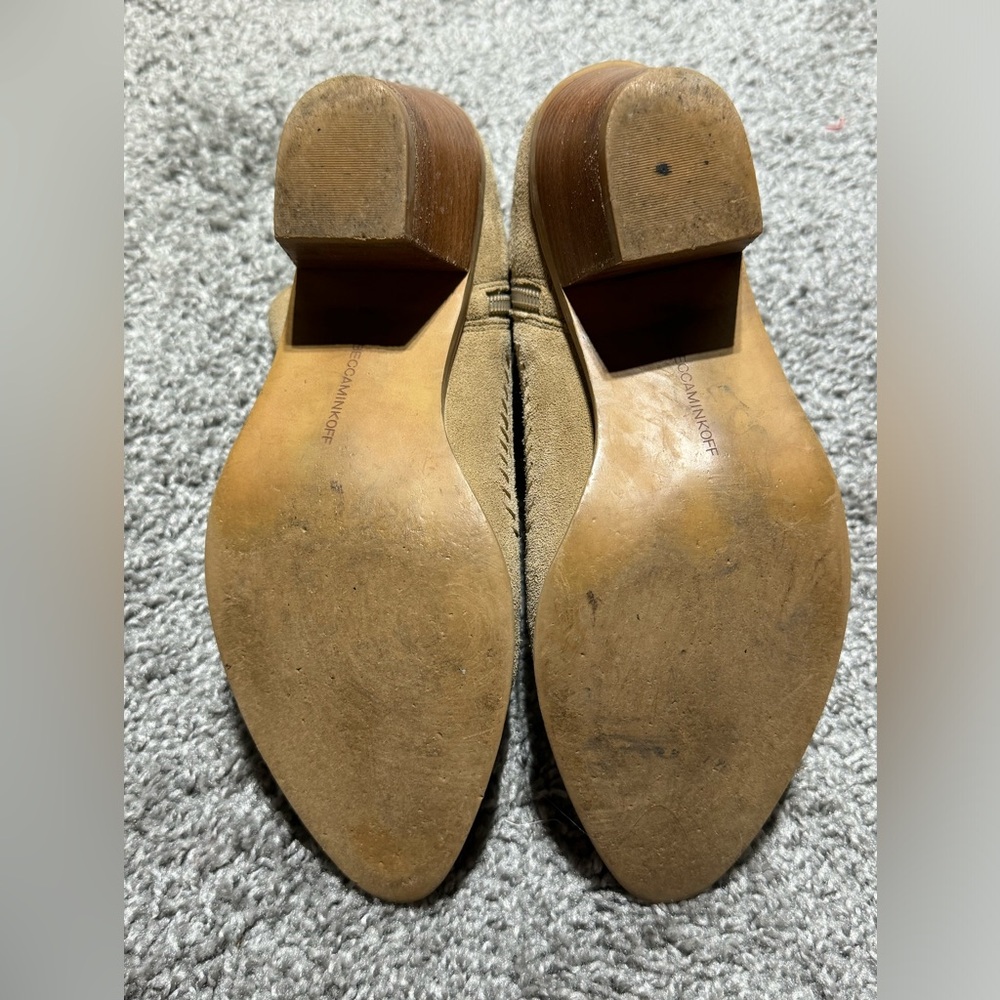 Rebecca Minkoff Tan Western Suede Boot Bootie 8.5 - Picture 7 of 10